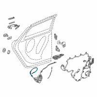 OEM Cadillac XTS Lock Cable Diagram - 20908479