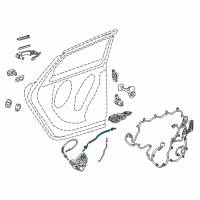 OEM 2013 Cadillac XTS Lock Cable Diagram - 20908480