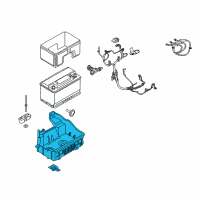 OEM 2018 Ford F-150 Battery Tray Diagram - JL3Z-10732-B