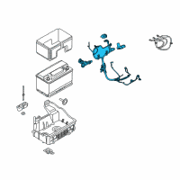 OEM 2020 Ford F-150 Positive Cable Diagram - KL3Z-14300-C