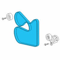 OEM 2020 Toyota Avalon Serpentine Belt Diagram - 90916-A2026