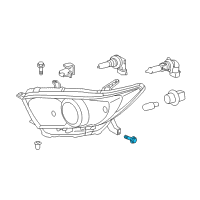 OEM 2011 Toyota Highlander Hole Cover Bolt Diagram - 90105-A0285