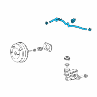 OEM 2012 Acura ZDX Tube Assembly, M/P Diagram - 46402-STX-H12