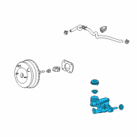 OEM 2013 Acura MDX Master Cylinder Set Diagram - 46101-STX-H01