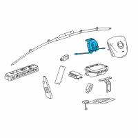 OEM 2017 Cadillac CTS Clock Spring Diagram - 84291663