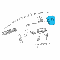 OEM 2019 Cadillac XTS Driver Air Bag Diagram - 23504822