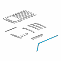 OEM 2007 Hummer H2 Weatherstrip Diagram - 25868657