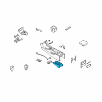 OEM Infiniti G37 Cup Holder Assembly Diagram - 68430-JK40C