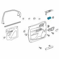 OEM 2020 GMC Canyon Window Switch Diagram - 23427095