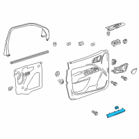 OEM 2017 Chevrolet Colorado Trim Molding Diagram - 84041579