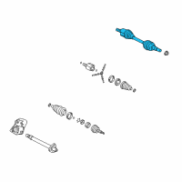 OEM Saturn Vue Axle Diagram - 25897556