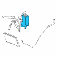 OEM Dodge Viper Reservoir-Power Steering Fluid Diagram - 5030970AB