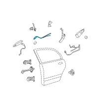 OEM 2009 Kia Optima Cable Assembly-Front Door S/L Diagram - 813912G000