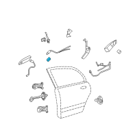 OEM Kia Optima Front Door Inside Handle Assembly, Left Diagram - 826102G000W9