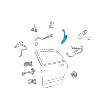 OEM 2010 Kia Optima Front Door Latch & Actuator Assembly, Left Diagram - 813102G010