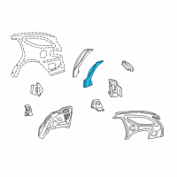 OEM 2004 Mercury Sable Outer Wheelhouse Diagram - YF1Z-7427894-AA