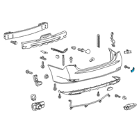 OEM Lexus Reflector Assembly, Reflex Diagram - 81910-30040