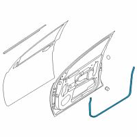 OEM Nissan NV3500 Weatherstrip-Front Door, LH Diagram - 80831-1PA0B