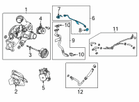 OEM Buick Oil Feed Tube Diagram - 55495320