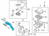 OEM 2022 Kia Seltos Duct Assembly-Air Diagram - 28210Q5100