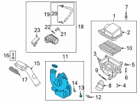 OEM Kia Seltos Duct Assembly-EXTN Diagram - 28218Q5100