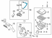 OEM 2022 Kia Soul Hose Assembly-BREATHER Diagram - 267102E700