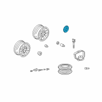 OEM Honda Cap Assembly, Wheel Center Diagram - 44732-SJC-A01