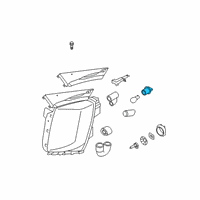 OEM Kia Front Holder Assembly Diagram - 92166A9100