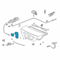 OEM Honda Lock, Trunk (Handle) Diagram - 74851-S5A-A02