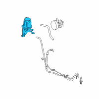 OEM 2019 Toyota Tacoma Power Steering Pump Reservoir Diagram - 44360-04010