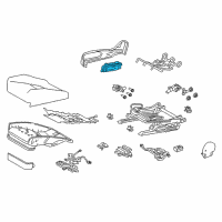 OEM 2018 Lexus LC500h Switch, Front Power Seat Diagram - 84922-11020