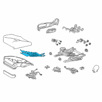 OEM 2018 Lexus LC500h Heater Assembly, Seat Diagram - 87510-11010