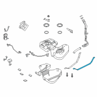OEM 2009 Mercury Sable Tank Strap Diagram - AG1Z-9092-A