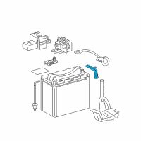 OEM Toyota Prius Hold Down Clamp Diagram - 74480-47010