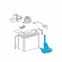 OEM 2009 Toyota Prius Battery Tray Diagram - 74440-47020