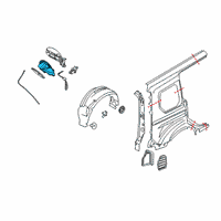 OEM 2022 Ford Transit Connect Fuel Pocket Diagram - KT1Z-5427936-G