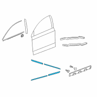 OEM Honda CR-V Body Side Molding (Alabaster Silver Metallic-exterior) Diagram - 08P05-SWA-1E1