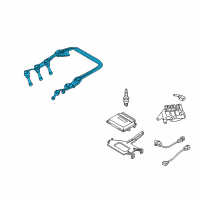 OEM Hyundai Cable Set-Spark Plug Diagram - 27501-37C10