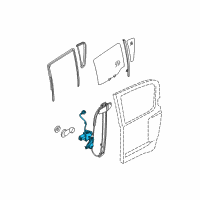 OEM 2015 Nissan Xterra Motor Assy-Regulator, RH Diagram - 82730-EA000