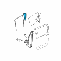 OEM 2015 Nissan Xterra Weatherstrip-Rear Corner, LH Diagram - 82273-ZS60A