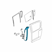 OEM 2009 Nissan Xterra Regulator Door Window LH Diagram - 82721-9CF0A