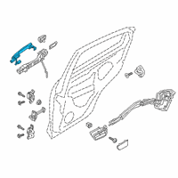 OEM 2019 Toyota Yaris Handle, Outside Diagram - 69210-WB031