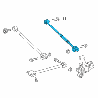 OEM 2018 Lexus ES350 Rear Suspension Control Arm Assembly, No.2 Right Diagram - 48730-33140