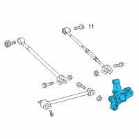 OEM 2014 Lexus ES300h Carrier Sub-Assembly, Rear Diagram - 42305-33060