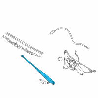 OEM Chevrolet Tracker Arm, Rear Window Wiper Diagram - 91175080