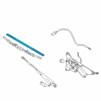 OEM 2004 Chevrolet Tracker Wiper, Rear Window (Insert) Diagram - 91175077