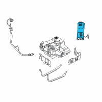 OEM 1998 Dodge Intrepid MODUL Kit-Fuel PUMP/LEVEL Unit Diagram - 5003958AE