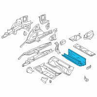 OEM 2013 BMW ActiveHybrid 3 Luggage Compartment Pan Diagram - 41-00-7-297-911