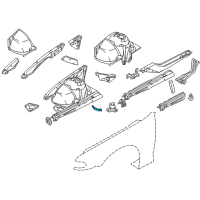 OEM BMW 750iL Braket Fuel Pump Diagram - 41-11-7-015-154