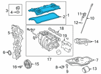 OEM 2022 Toyota Venza Valve Cover Diagram - 11201-25033